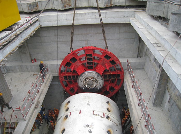 盾构机刀盘吊装