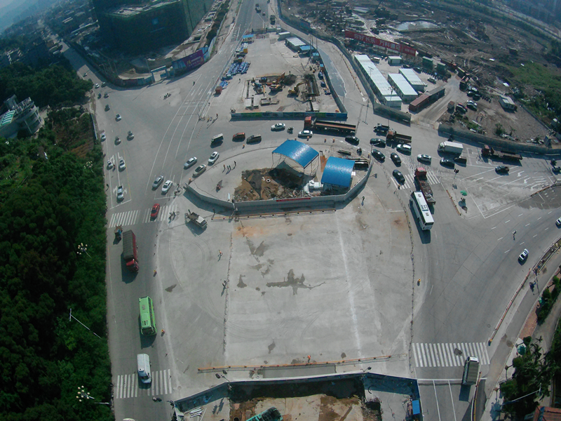 福州地铁6号线——航城站施工