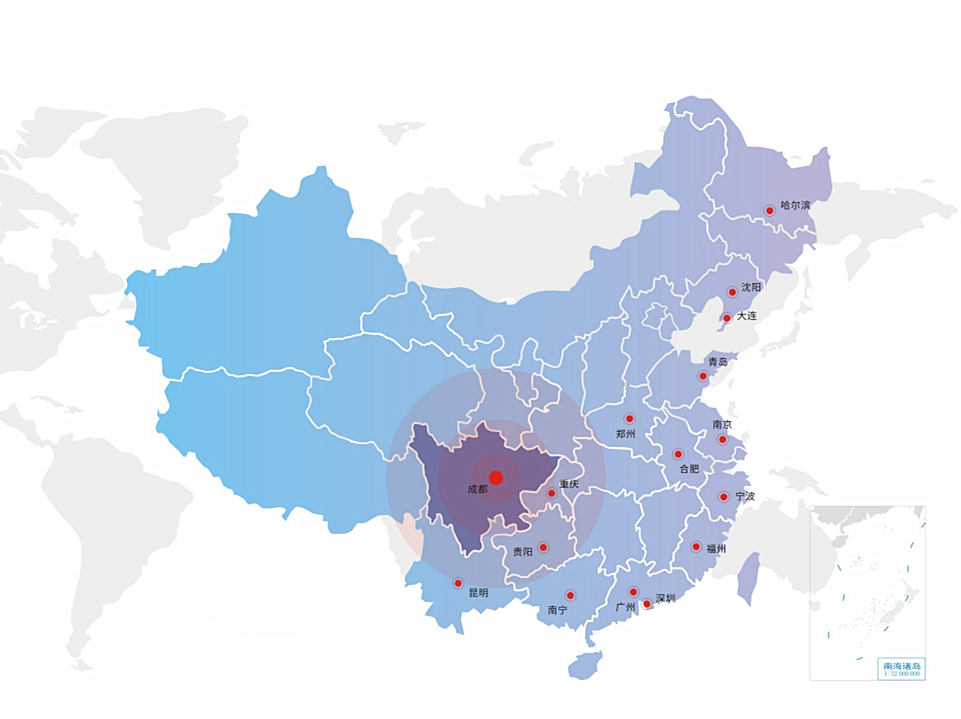 市场区域分布图